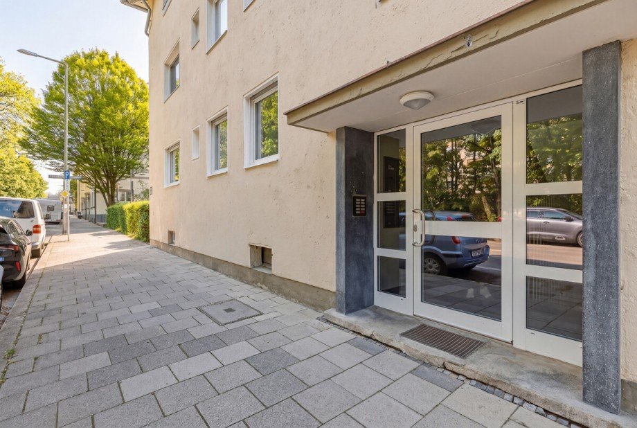Au�enansicht Wohnanlage Erdgeschosswohnung M�nchen