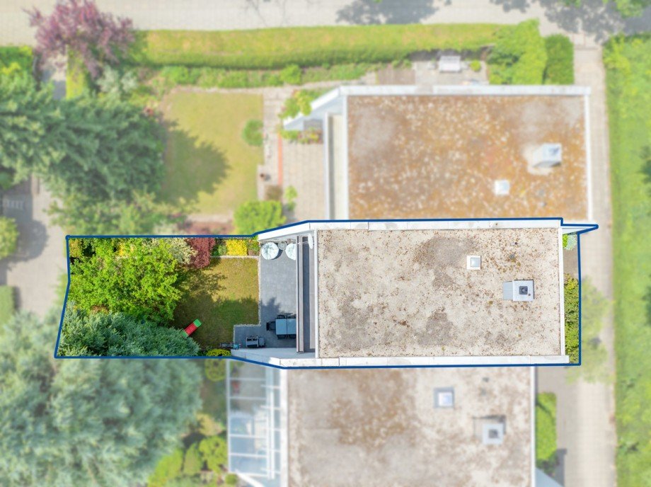 Drohnenaufnahme Reihenhaus Haar