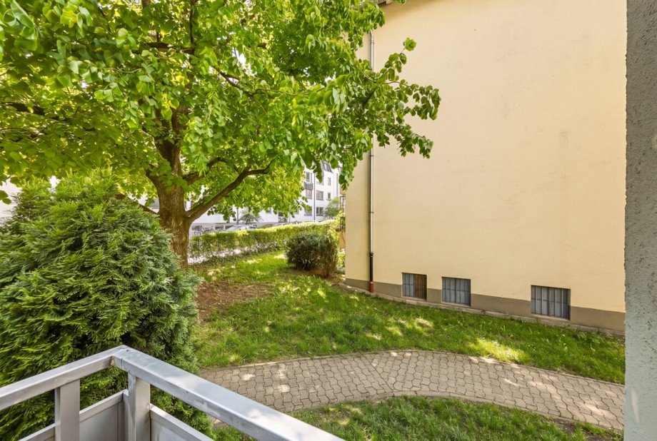Ausblick Erdgeschosswohnung M�nchen