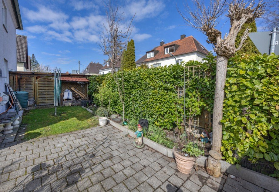 Gartendetails Reihenhaus M�nchen / Aubing