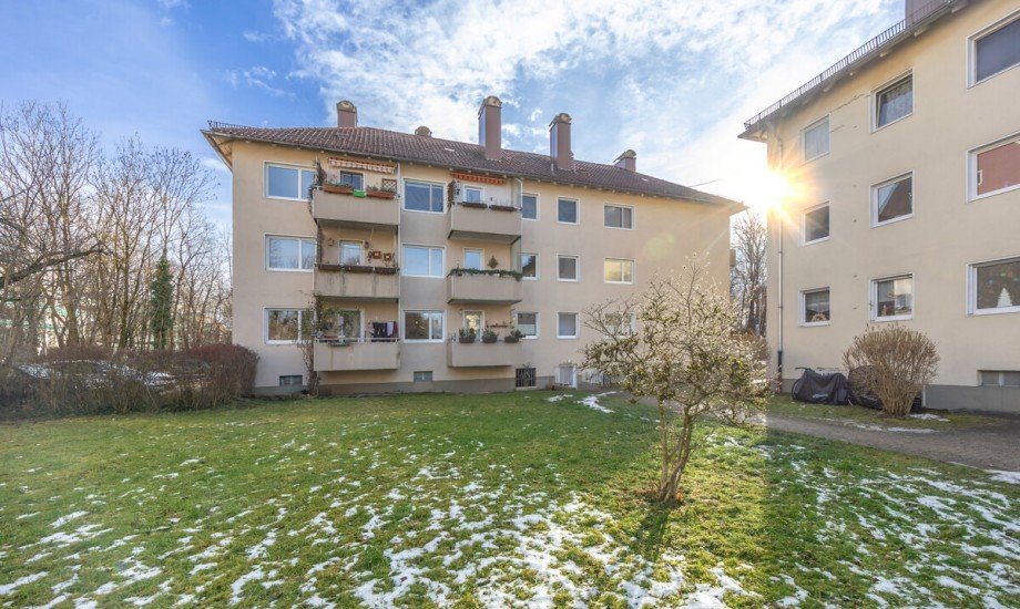 Au�enansicht Wohnanlage Erdgeschosswohnung M�nchen
