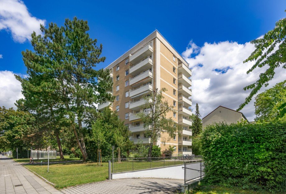 Au�enansicht Wohnanlage Etagenwohnung M�nchen