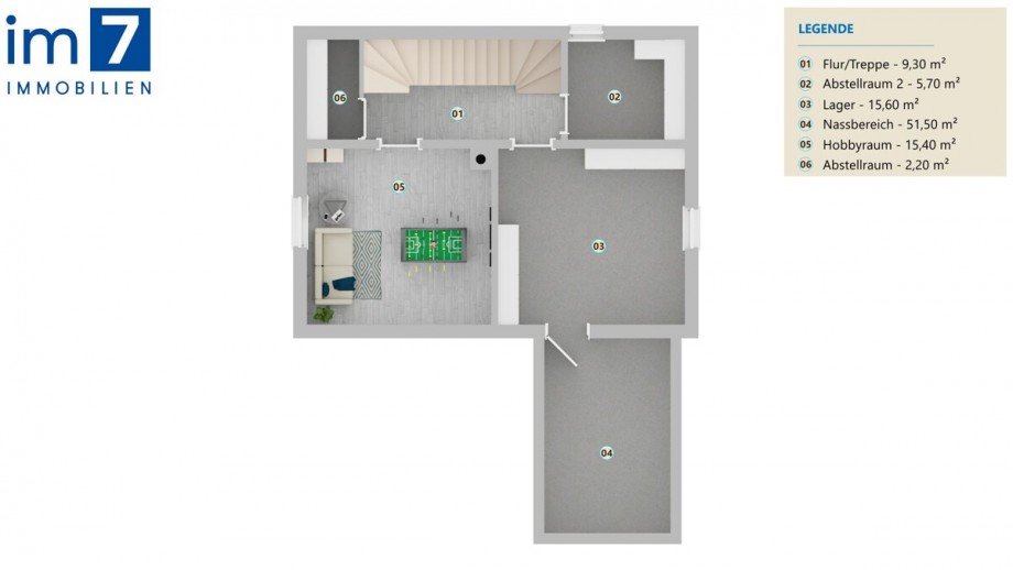 Grundriss KG Reihenhaus M�nchen / Aubing